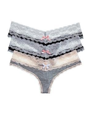 Honeydew Intimates 3-Pack Lace Thong Product Image