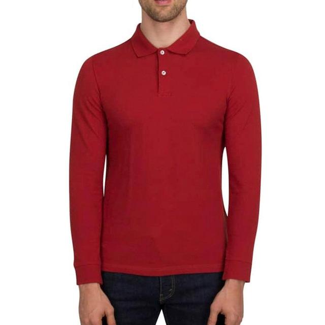 Three Sixty Six Men’s Casual Long Sleeve Polo Product Image