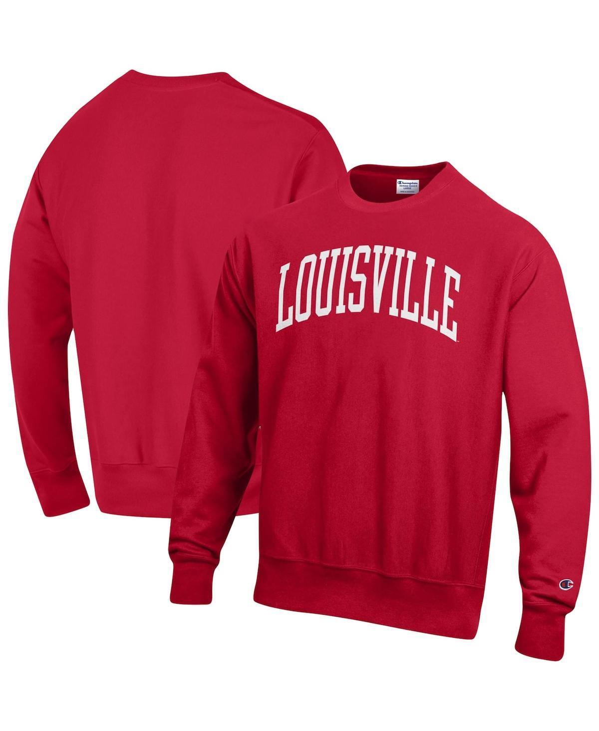 Mens Champion Red Georgia Bulldogs Arch Reverse Weave Pullover Sweatshirt Product Image