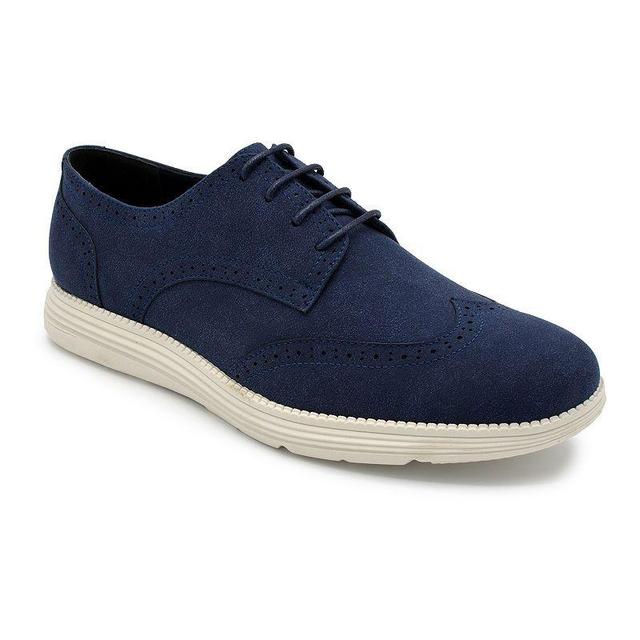 Aston Marc Mens Casual Oxford Shoes Blue Product Image