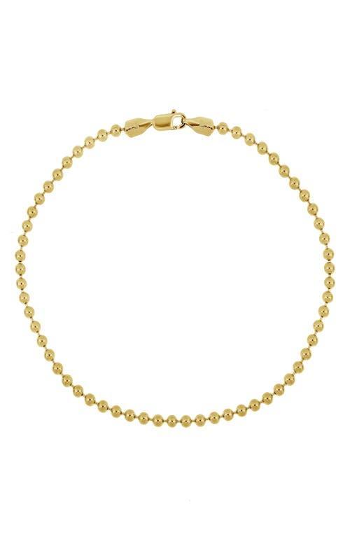 Bony Levy Mens 14K Gold Beaded Bracelet Product Image