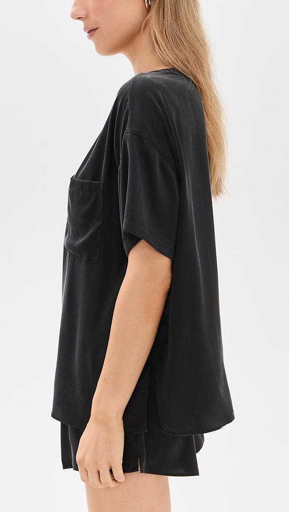 Lunya Washable Silk Tee Short Set | Shopbop Product Image