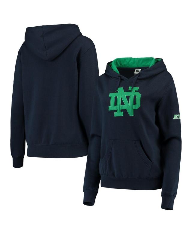 Womens Stadium Athletic Notre Dame Fighting Irish Big Logo Pullover Hoodie Blue Product Image