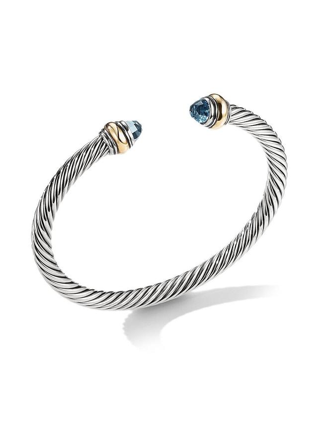 Womens Classic Cable Bracelet in Sterling Silver Product Image