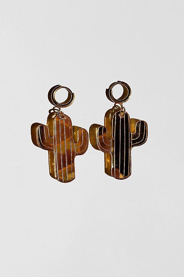 Sigfus Designs Mirrored Saguaro Cactus Earrings Womens at Urban Outfitters Product Image