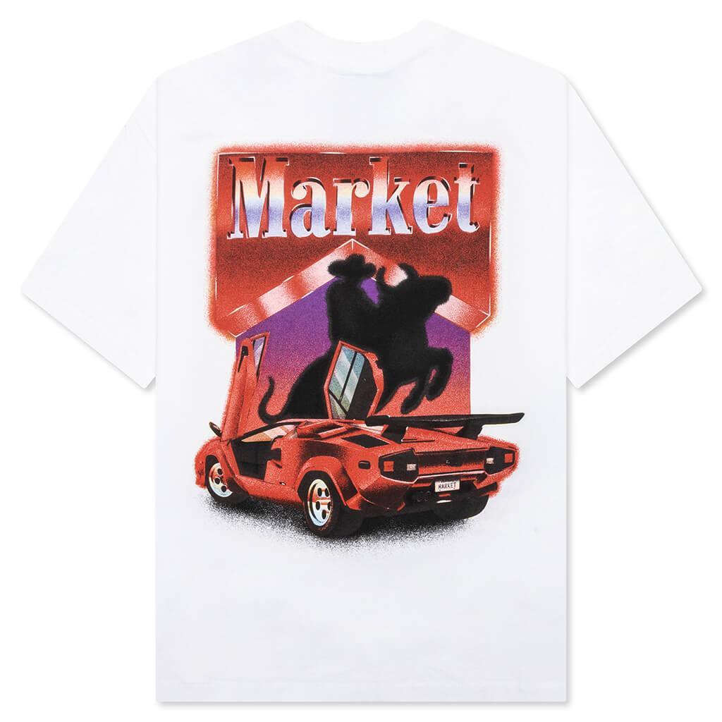 Bullrider T-Shirt - White Male Product Image