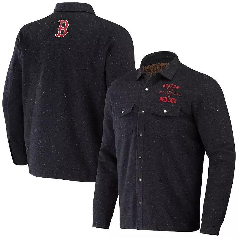 Mens Darius Rucker Collection by Fanatics Black New York Yankees RingstopFull-Snap Shacket Product Image