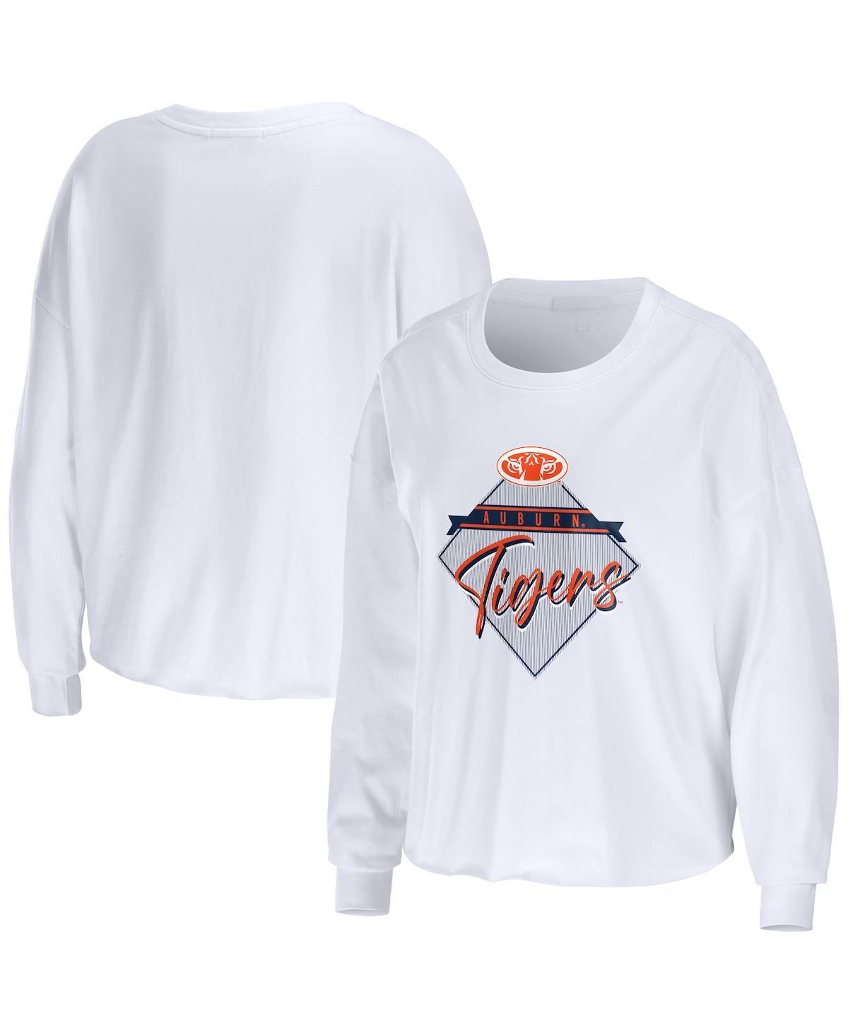 Womens WEAR by Erin Andrews Florida Gators Diamond Long Sleeve Cropped T-Shirt product image