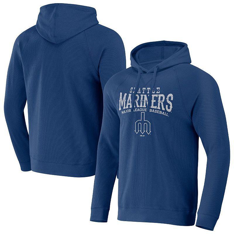 Mens Darius Rucker Collection by Fanatics Royal Seattle Mariners Waffle-Knit Raglan Pullover Hoodie Product Image