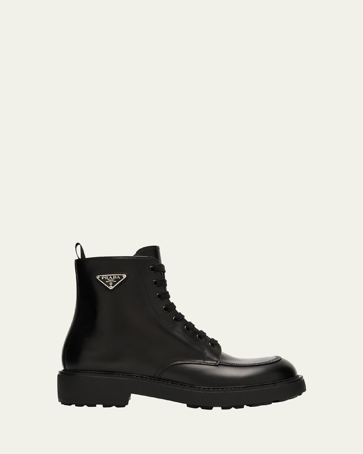 Men's Leather Combat Boots Product Image