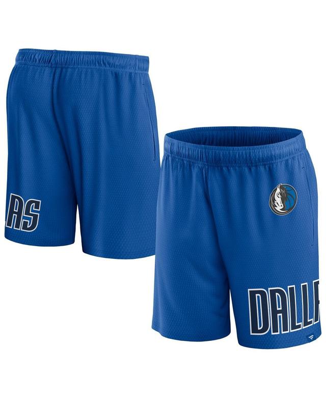 Mens Fanatics Branded Royal Dallas Mavericks Free Throw Mesh Shorts Product Image