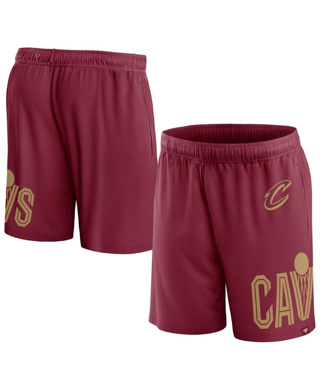 Mens Fanatics Wine Cleveland Cavaliers Free Throw Mesh Shorts Product Image