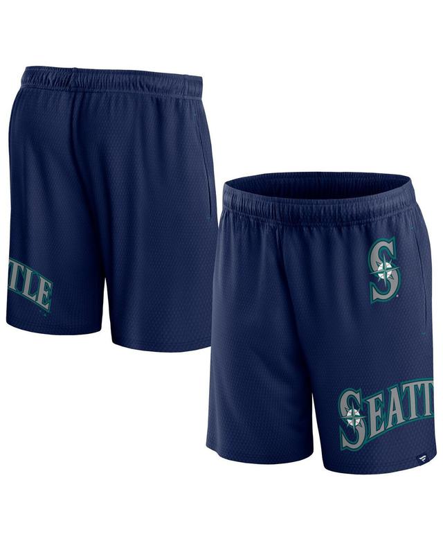 Mens Fanatics Branded Seattle Mariners Clincher Mesh Shorts Blue Product Image