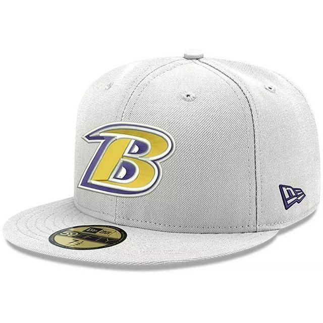 Mens New Era Baltimore Ravens Omaha Lettermark 59FIFTY Fitted Hat Product Image