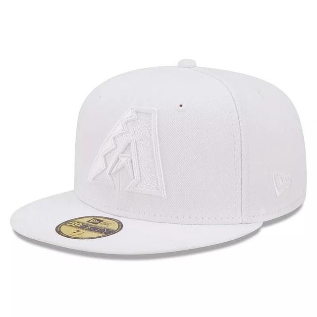 Mens New Era Arizona Diamondbacks White 59FIFTY Fitted Hat Product Image