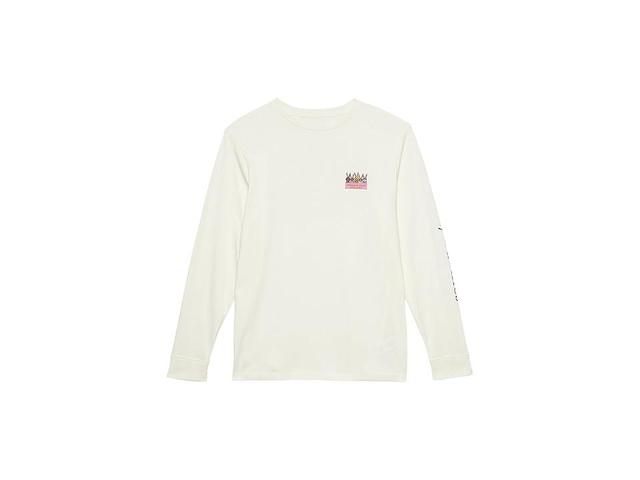 Vineyard Vines Rein-Dogs Long Sleeve Tee (Toddler/Little Kid/Big Kid) (Marshmallow) Men's T Shirt Product Image