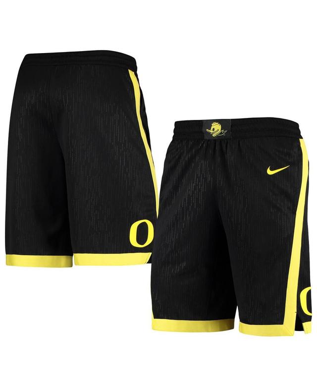 Mens Nike Black Oregon Ducks Logo Replica Performance Basketball Shorts Product Image