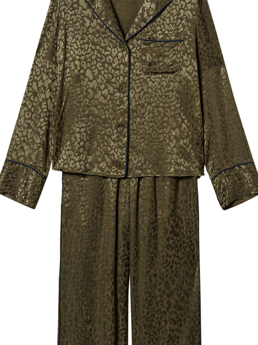 Mannish jacquard pyjama set Product Image