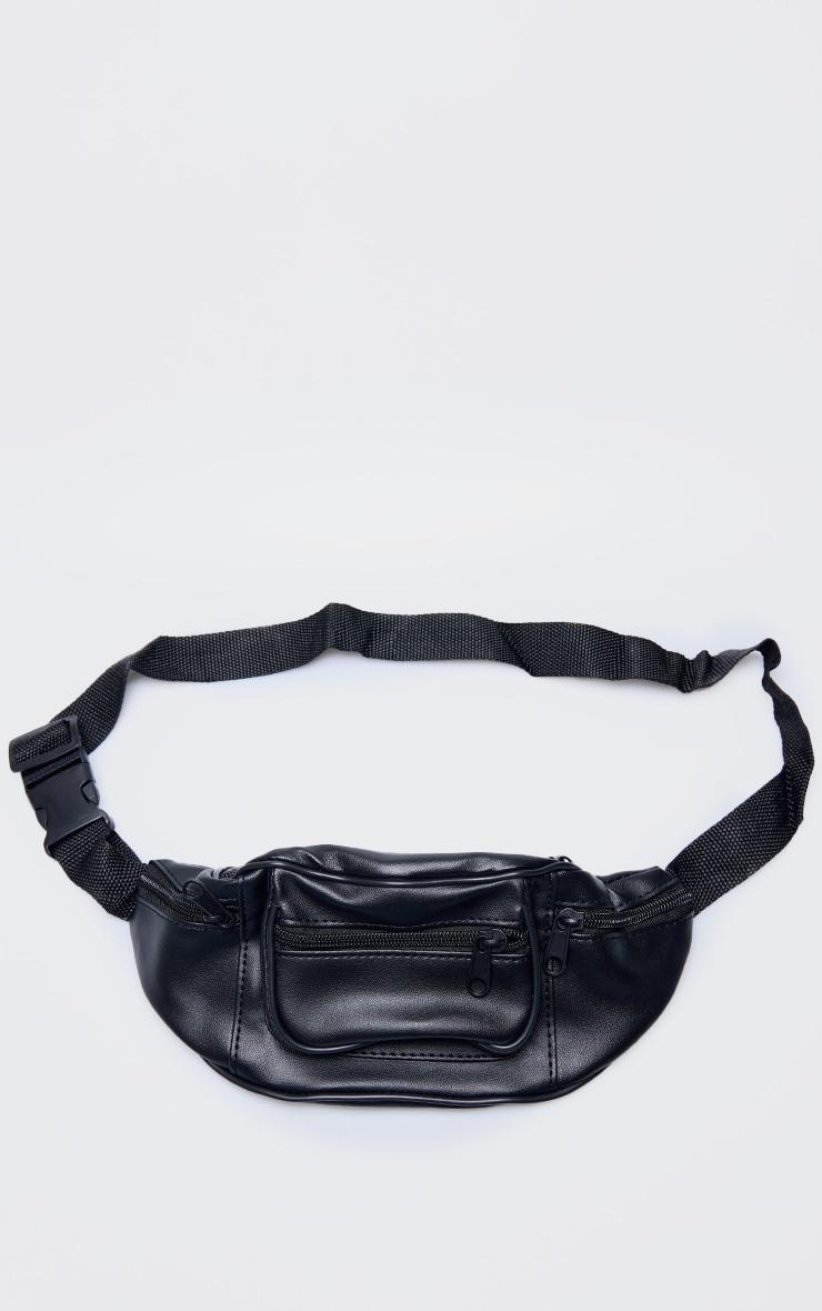 Annake Faux Leather Fanny Pack Plain Product Image