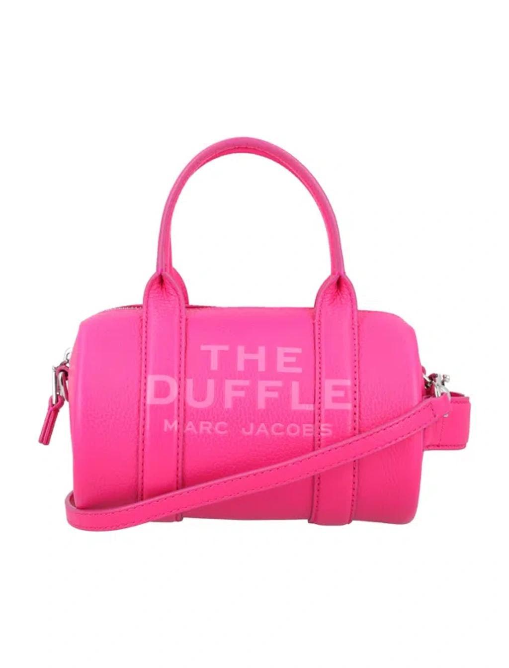 The Mini Duffle Bag In Hot Pink Product Image