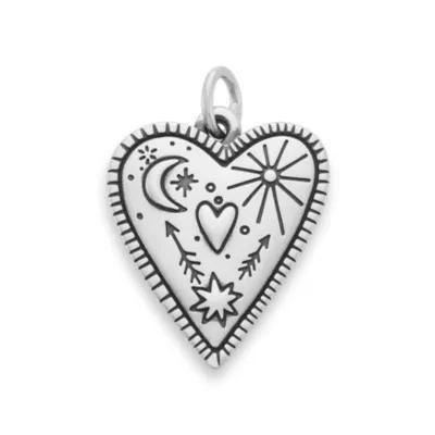 Western Sky Heart Charm Product Image