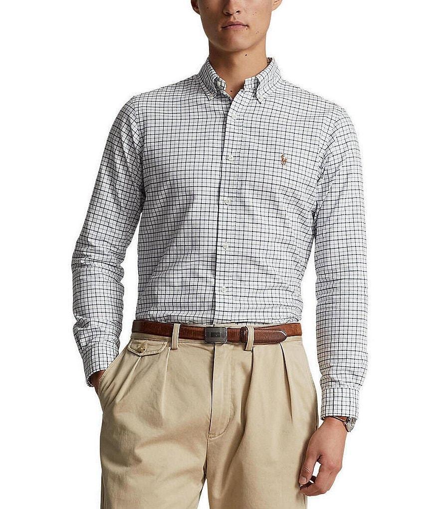 Polo Ralph Lauren Classic-Fit Tattersall Oxford Short Sleeve Woven Shirt Product Image