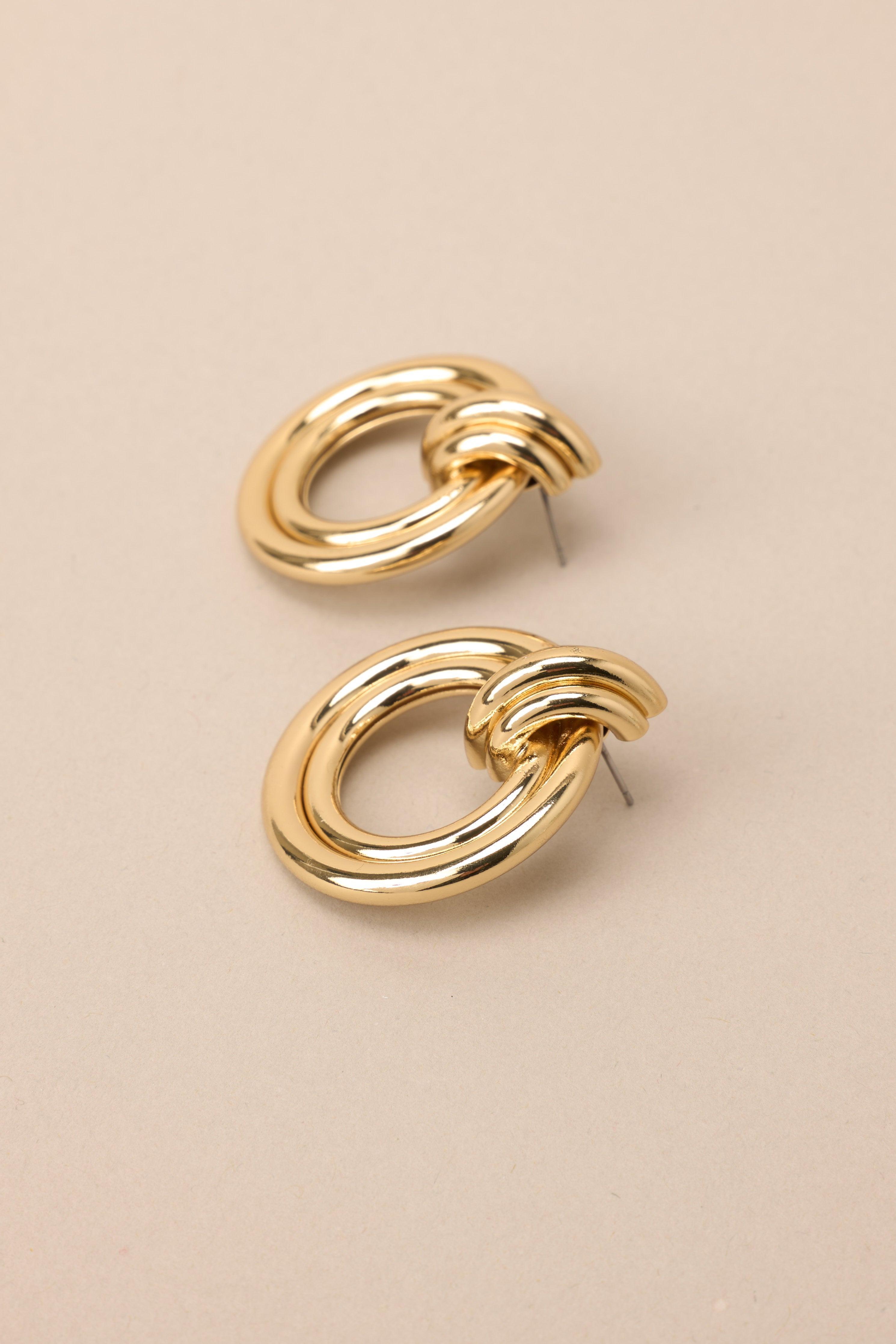 It’s All Coming Back Gold Earrings Product Image