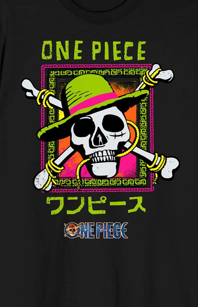 Mens One Piece Live Action Straw Short Sleeve Graphic Tee Product Image