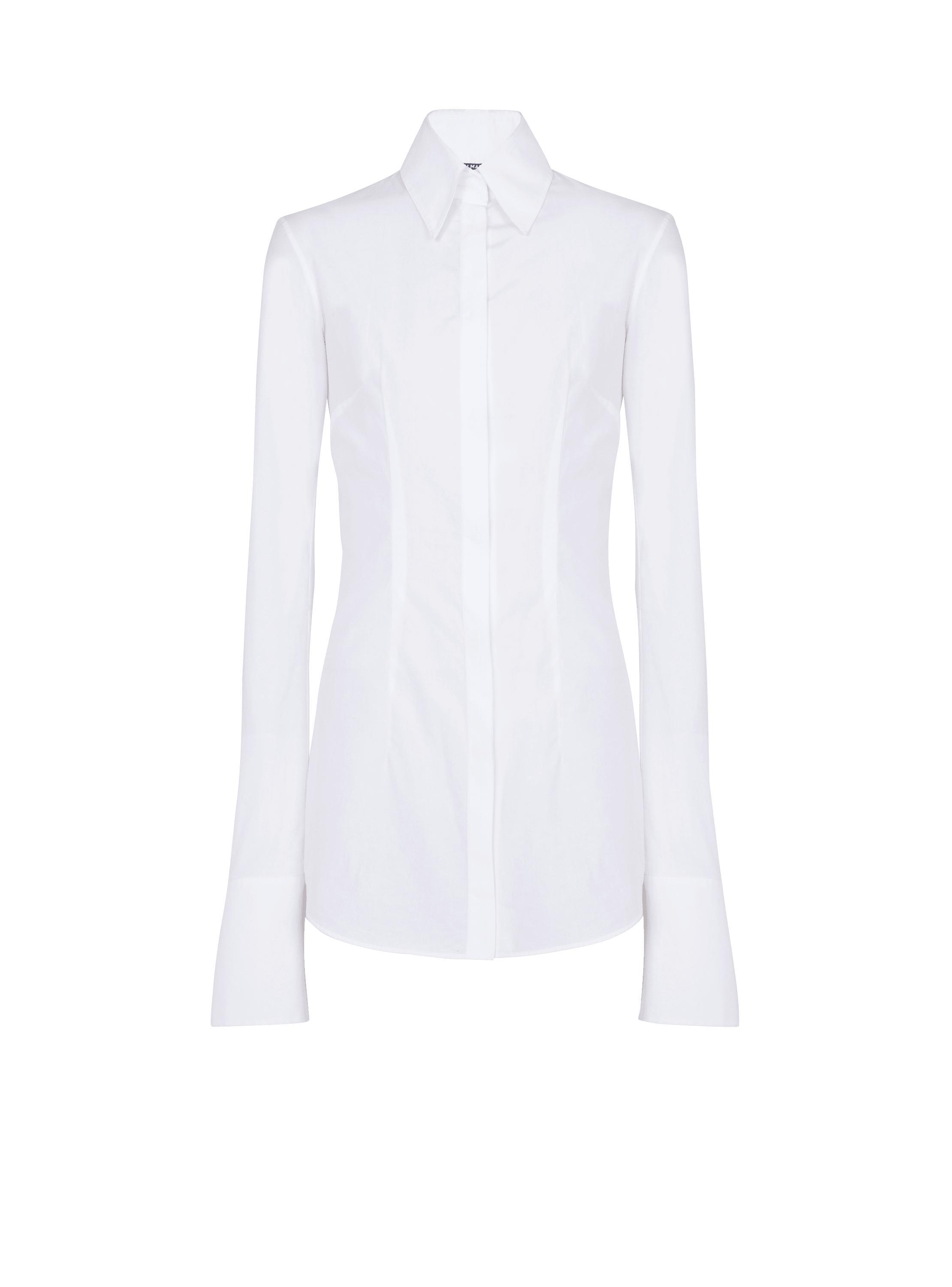 Fitted poplin shirt product image