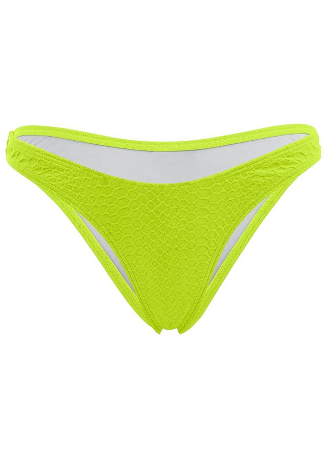 Textured High-Leg Cheeky - Lime Product Image