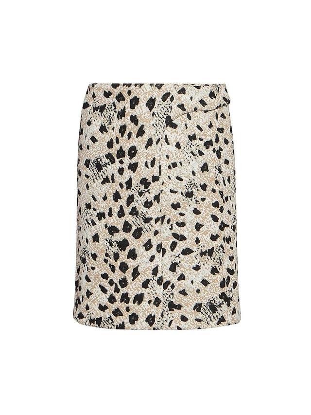 Womens La Jupe Obra Leopard Midi-Skirt Product Image