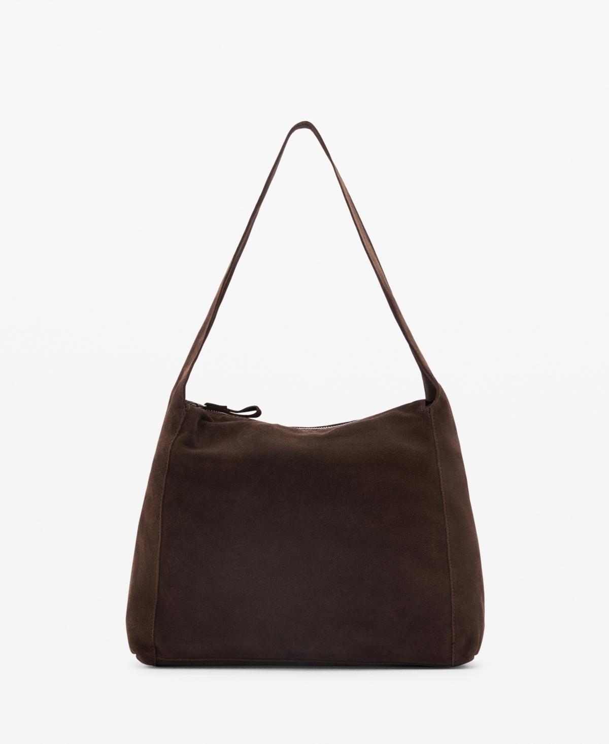 MANGO - Leather shopper bag - One size - Women Product Image