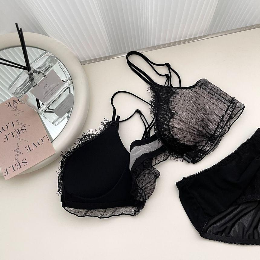 Lace Bra Top / Panties / Set Product Image