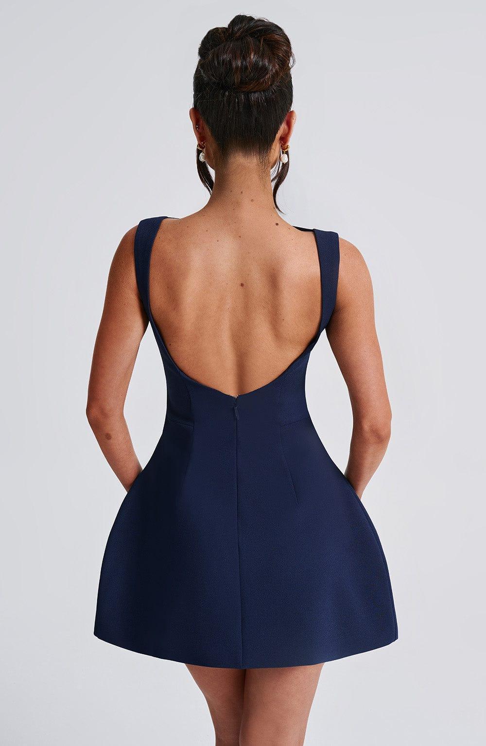 Alana Mini Dress - Navy Product Image