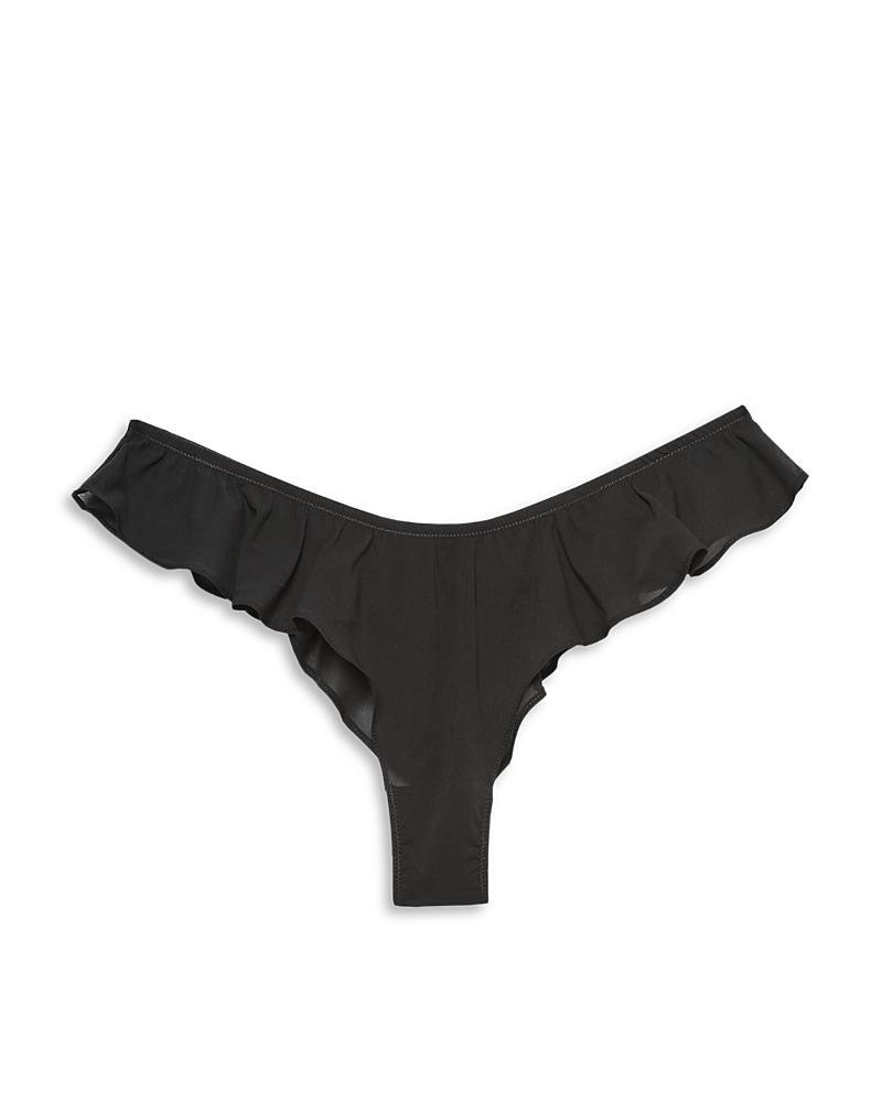 Womens Flutter Ruffled High-Cut Thong Product Image