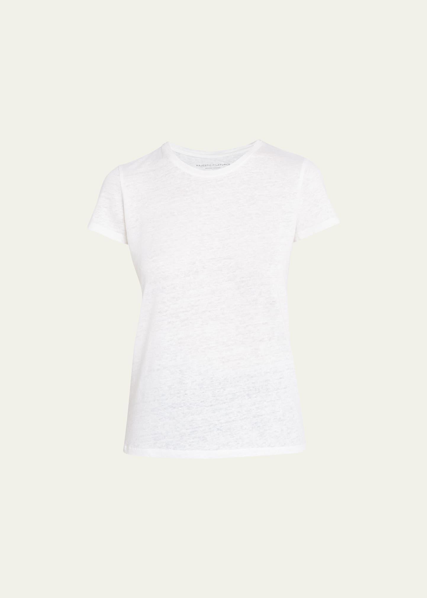 Stretch Linen Crewneck Tee Product Image