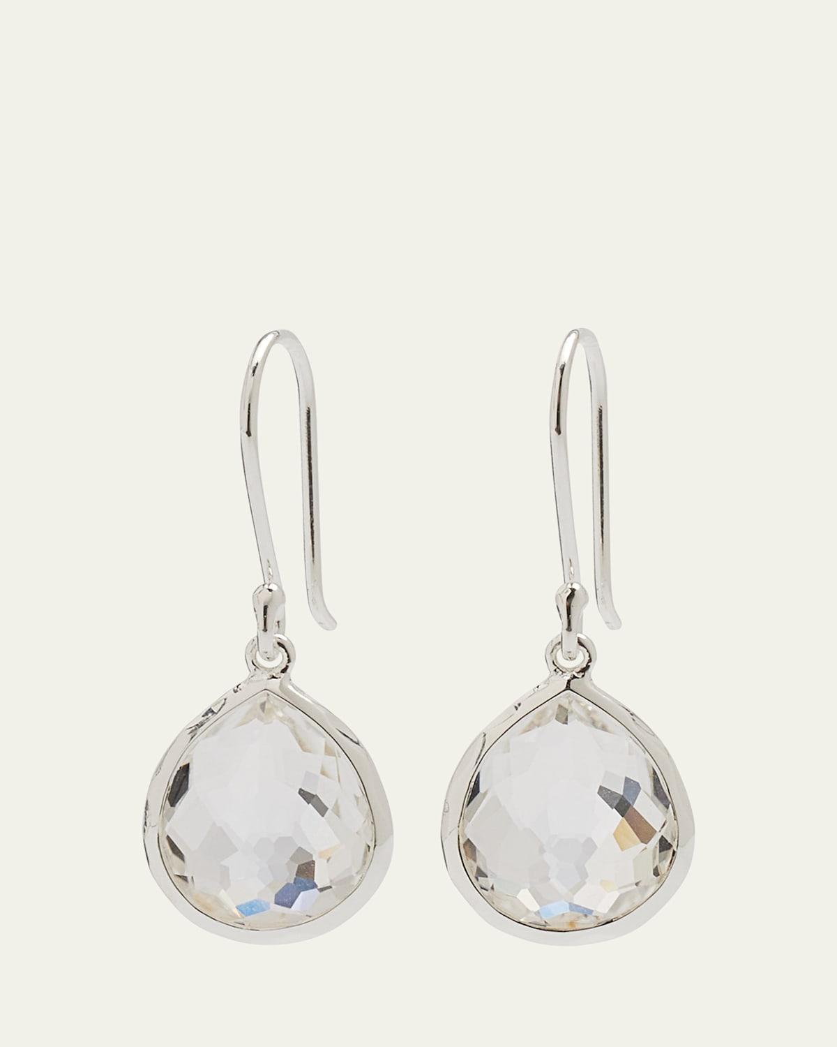 Womens Rock Candy Mini Sterling Silver & Doublet Teardrop Earrings Product Image