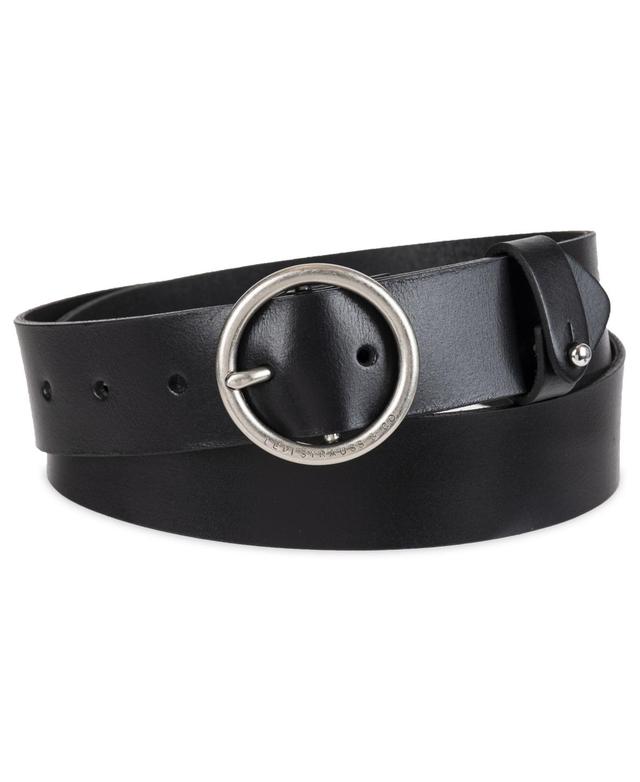 Levi's® Statement Circle Buckle Fashion Belt, Tan Product Image