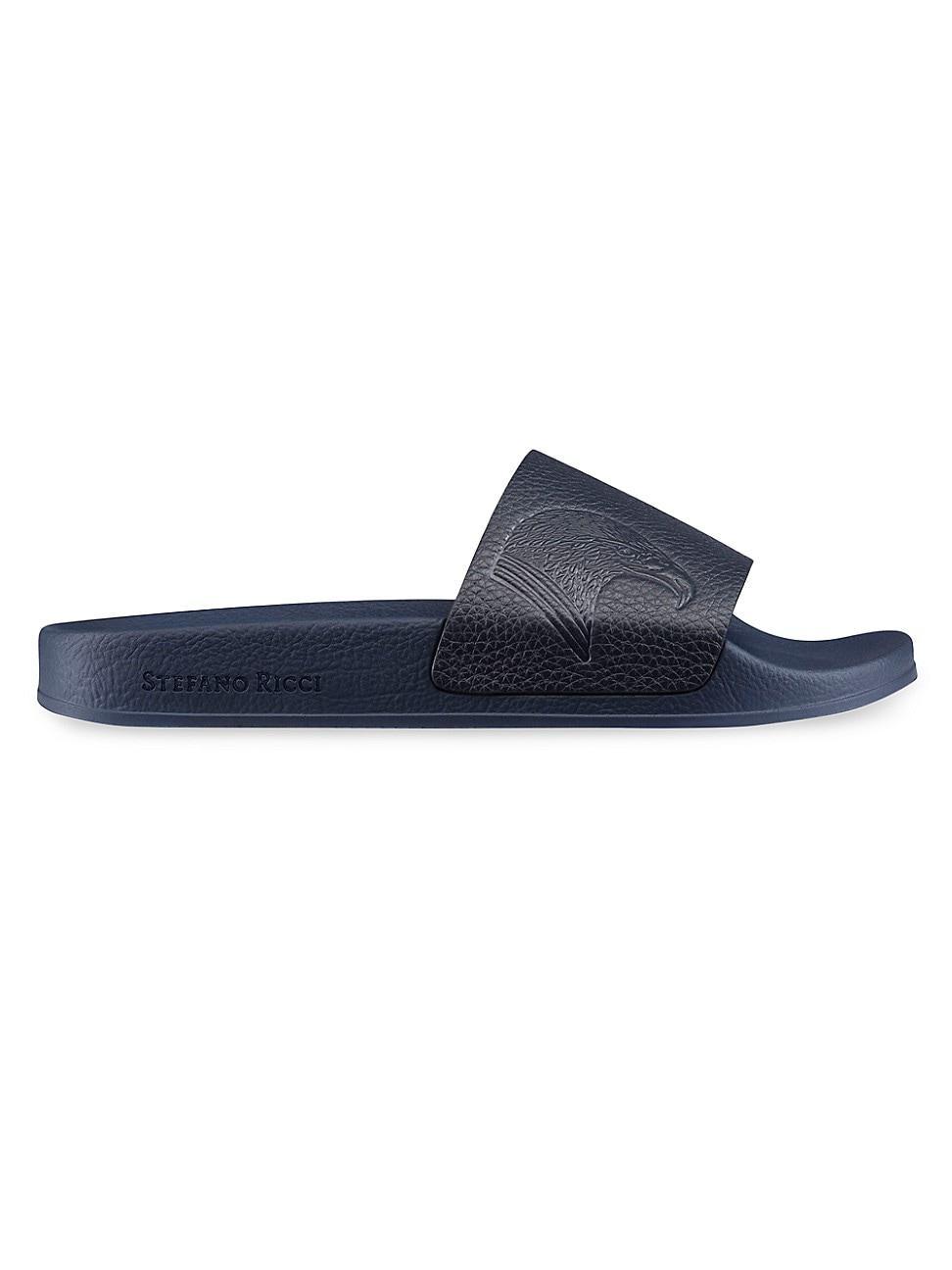 Mens Calfskin Leather Slides Product Image