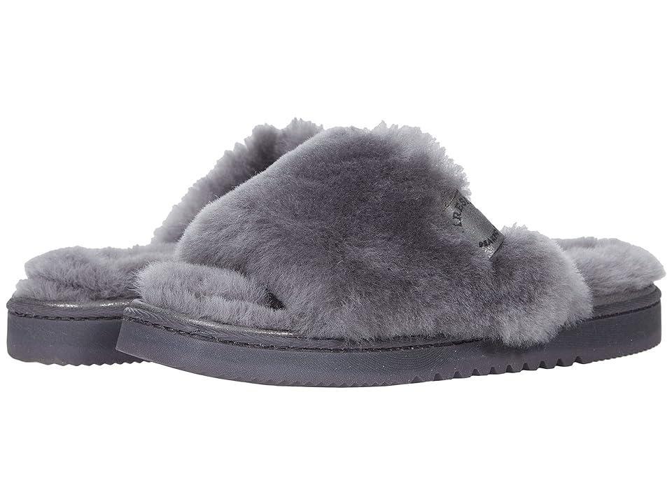 FIRESIDE by Dearfoams Cairns Genuine Shearling Slide (Grey) Women's Slippers Product Image