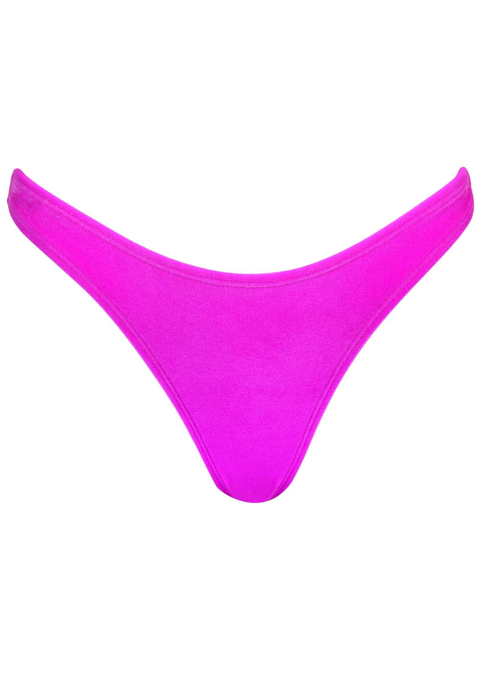 Velvet High Leg Swim Bottom - Purple Product Image