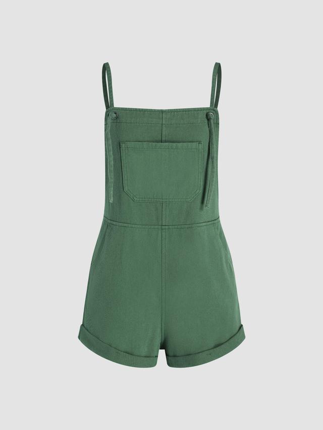 Denim Pocket Ultra Short Romper Product Image