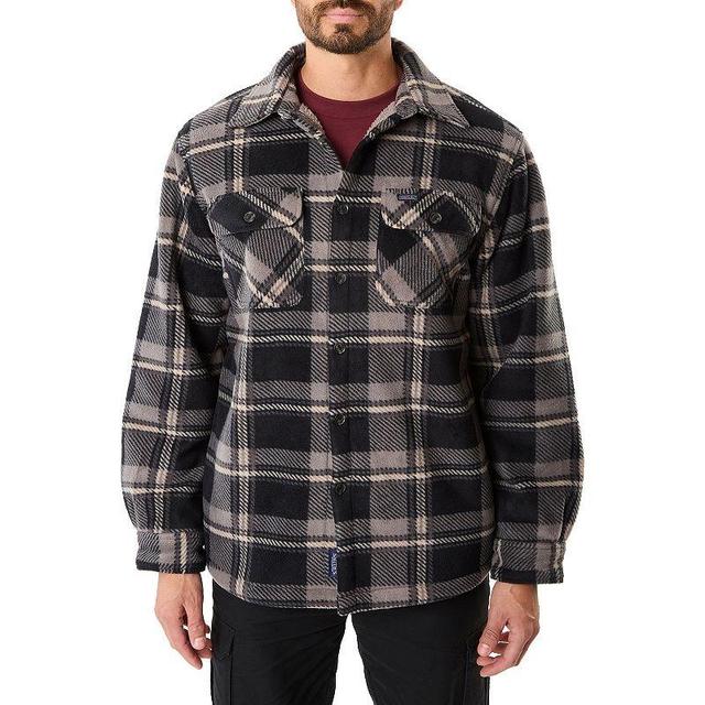 Mens Smiths Workwear Sherpa-Lined Plaid Microfleece Shirt Jacket Product Image