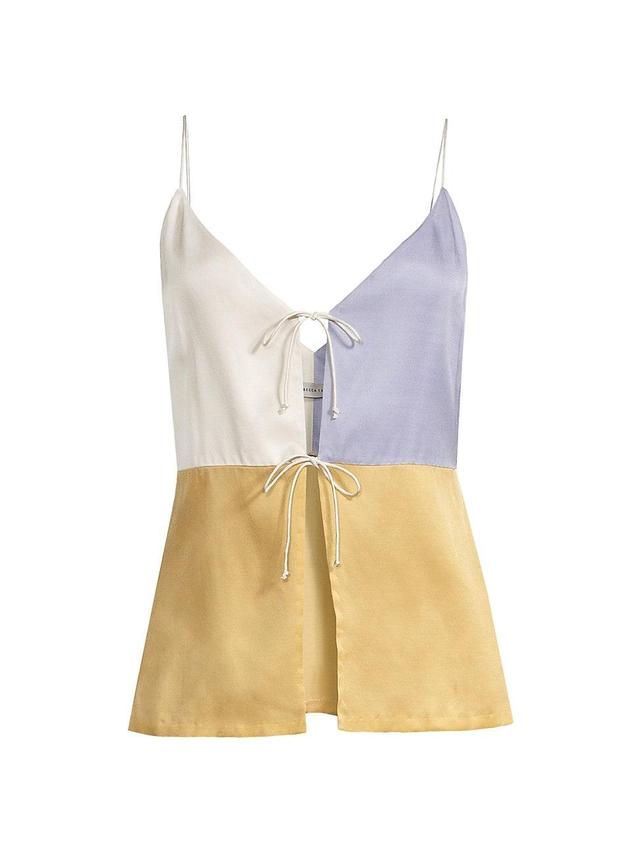 Womens Colorblocked Twill Camisole Product Image