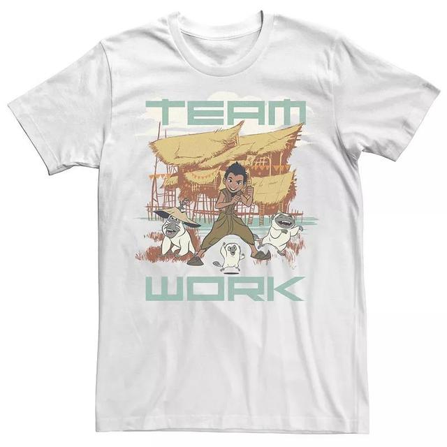 Big & Tall Disney Raya And The Last Dragon Team Work Tee, Mens Grey Heather Product Image