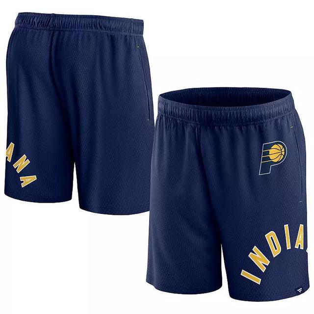 Mens Fanatics Branded Indiana Pacers Free Throw Mesh Shorts Blue Product Image