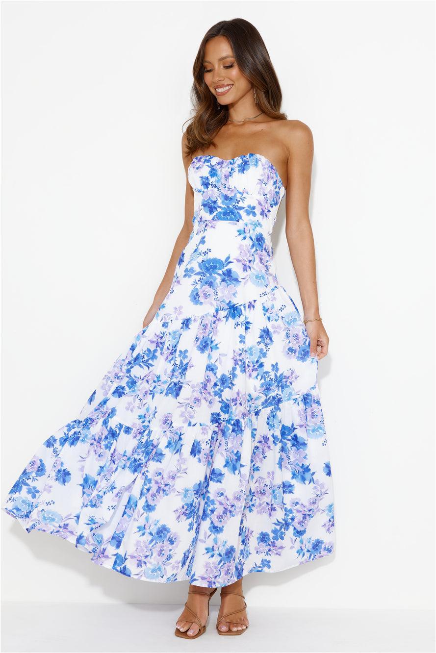 Her Best 'Fit Strapless Maxi Dress Blue product image