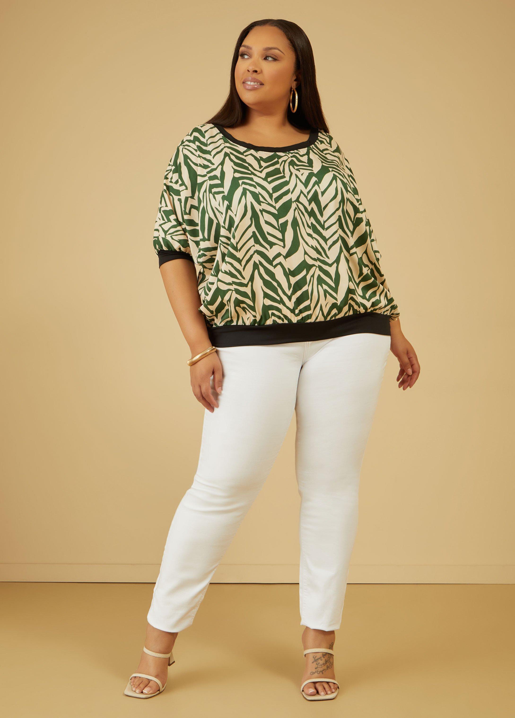 Zebra Dolman Sleeved Blouse Product Image