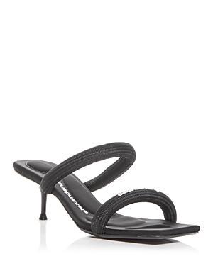 Alexander Wang Womens Jessie Kitten Heel Slide Sandals Product Image