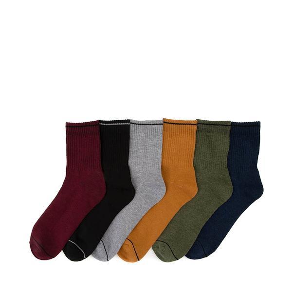 Mens Timberland High Quarter Socks 6 Pack - Multicolor Product Image